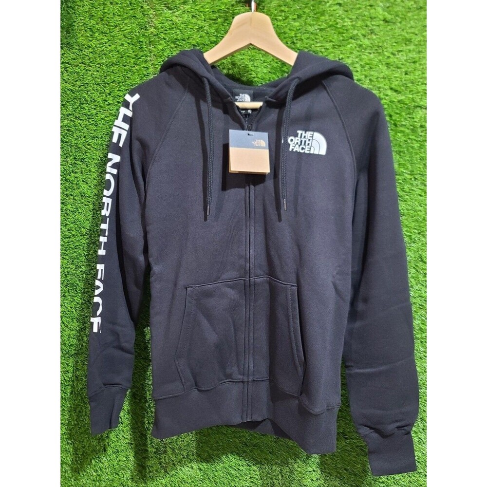 The North Face Women's Half Dome Full Zip Hoodie - TNF Black / TNF White XS NWT